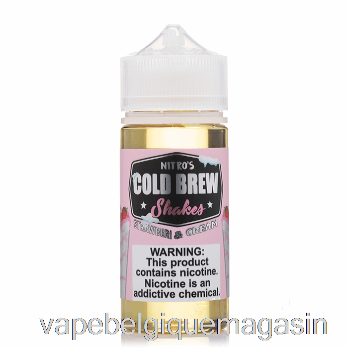 Vape Belgique Fraise Et Crème - Nitros Cold Brew - 100ml 6mg